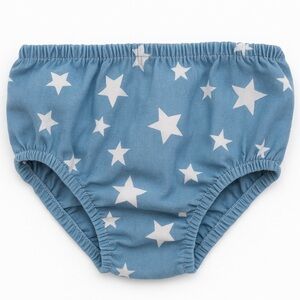 Blue Star Print Bloomers By Bonnie Baby